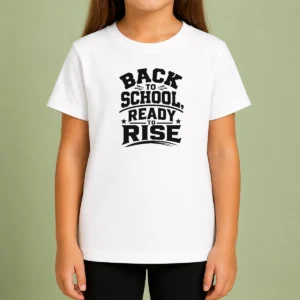 Official Back To School Ready To Rise Silhouette Kids T-Shirt