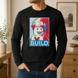 Original Lego Construction Worker Lego Hope Long Sleeve Shirt