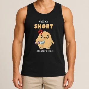 Good Call Me Short One More Time Cute Angry Bird With Knife Tank Top