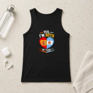 Hot Original Yes I'M Both Of Team Spain And Argentina Heart Flag Tank Top