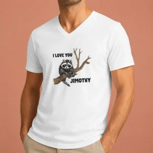 Awesome I Love You Jimothy V-Neck Shirt