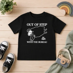 Nice Official Fox Mulder Out Of Step With The Bureau Kids T Shirt in a short-sleeve cotton fabric with vibrant print