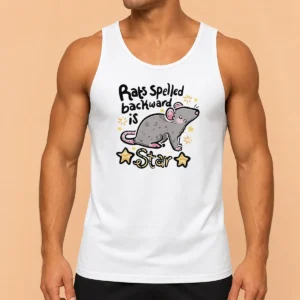 Original Rats Spelled Backward Is Star Tank Top