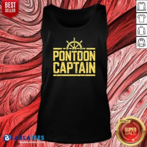 Hot Pontoon Captain Ship Wheel Tank Top