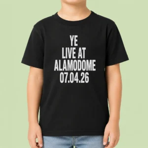 Premium Original Ye Live At Alamodome July 4 2026 Kids T-Shirt
