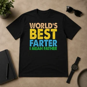 Original Good World'S Best Farter Funny Humor Dad Fathers Day