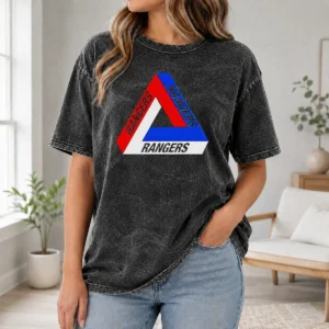 Nice New York Rangers Rangers NHL Team Logo Washed T-Shirt