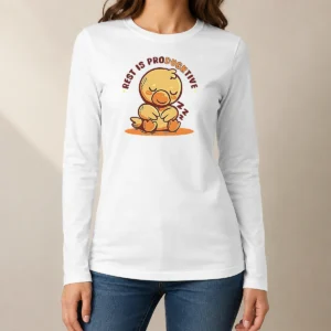 Official Resting Duck Rest Is Producktive Long Sleeve Shirt