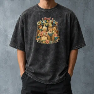 Official Best Grandparents Ever Vintage Washed T-Shirt