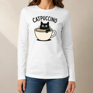 Official Pretty Catpuccino Long Sleeve Shirt