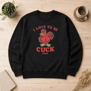 Pretty I Love To Be A Cuck Rooster Meme Chicken Sweater