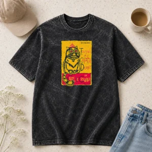 Original Chatte Donut washed t shirt in soft cotton fabric with faded vintage look