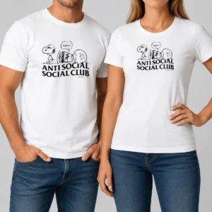 Original Snoopy Charlie Brown Peanuts Anti Social Social Club