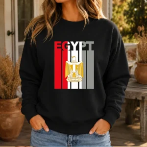 Pretty Egypt Flag Eagle Coat Of Arms Sweater