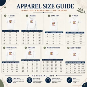 Size chart for Awesome This Is Your Brain On Drugs Any Questions Fried Egg Smiley Face with measurements in inches and cm