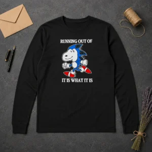 Official Hedgehog Running Out Of It Is What It Is Long Sleeve Shirt