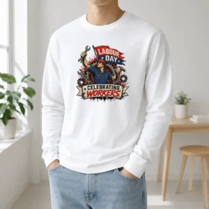 Original Labour Day Celebration Workers Pride Long Sleeve Shirt