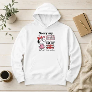 Nice Top Sorry My Nice Button Out Of Order But My Bite Me Works Just Fine Hoodie