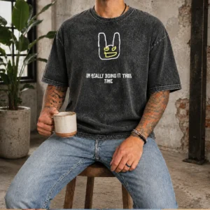 Awesome I'M Really Doing It This Time Washed T-Shirt