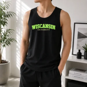 Pretty Wiscansin University College Funny Parody Tank Top