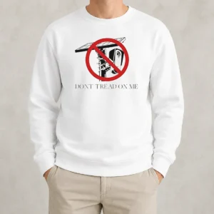 Official Surveillance Camera Solar Power Gadsden Flag DONT TREAD ON ME Libertarian Sweater