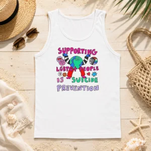 Original Supporting LGBTQ People Is Suicide Prevention Tank Top