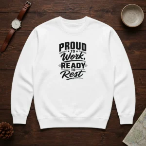 Top Labour Day Pride Typography Line Art Sweater