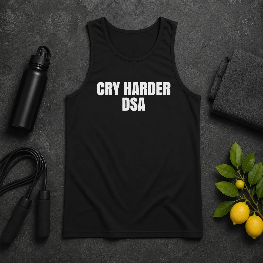 Top Awesome Cry Harder DSA Political Satire Tank Top Top Awesome Cry Harder DSA Political Satire Tank Top