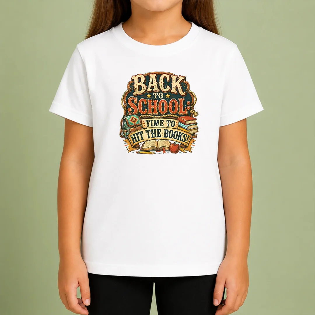 top-back-to-school-excitement-western-vintage-kids-t-shirt Top Back To School Excitement Western Vintage Kids T-Shirt