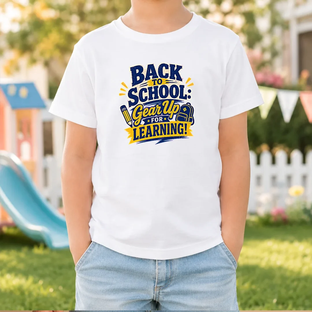 top-back-to-school-gear-up-for-learning-retro-distressed-kids-t-shirt Top Back To School Gear Up For Learning Retro Distressed Kids T-Shirt