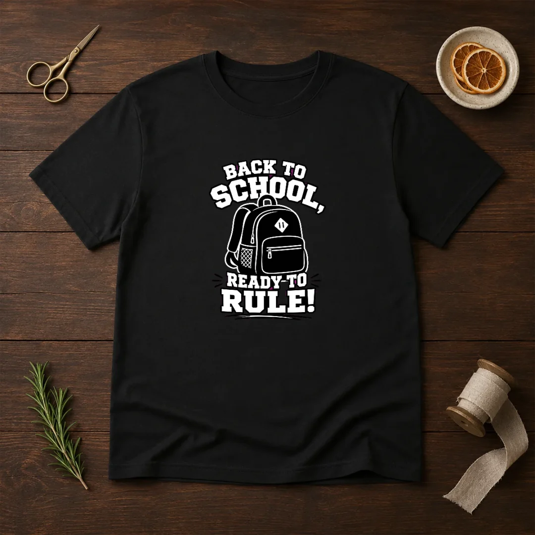 top-back-to-school-ready-to-rule-silhouette-t-shirt Top Back To School Ready To Rule Silhouette