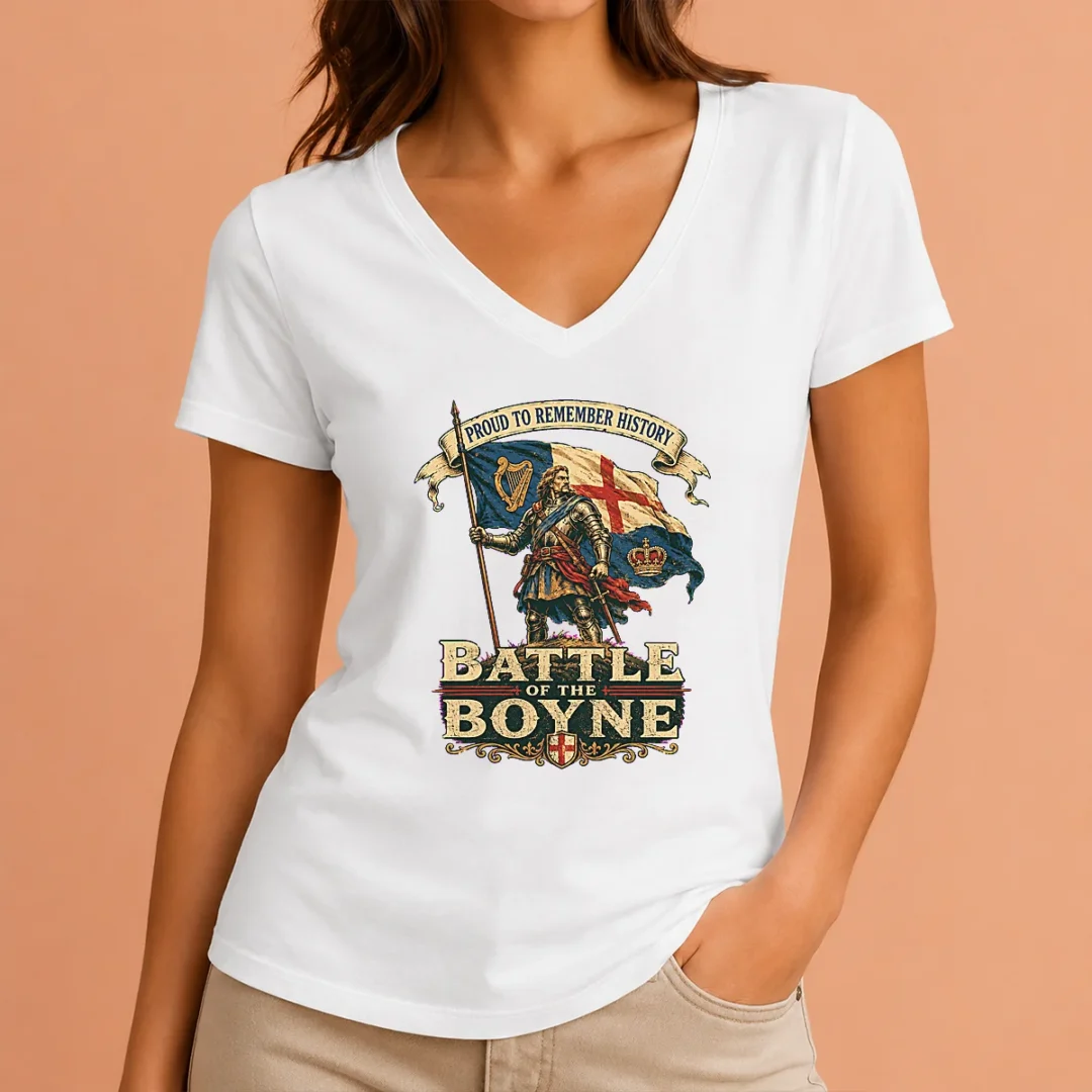 top-battle-of-the-boyne-pride-vintage-v-neck-shirt Top Battle Of The Boyne Pride Vintage V-Neck Shirt