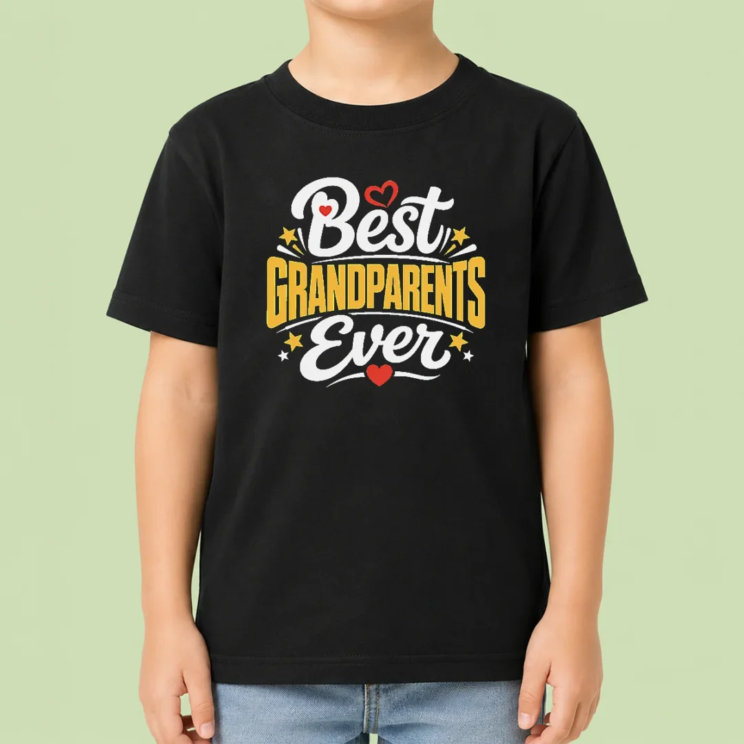 top-best-grandparents-ever-silhouette-kids-t-shirt Top Best Grandparents Ever Silhouette Kids T-Shirt
