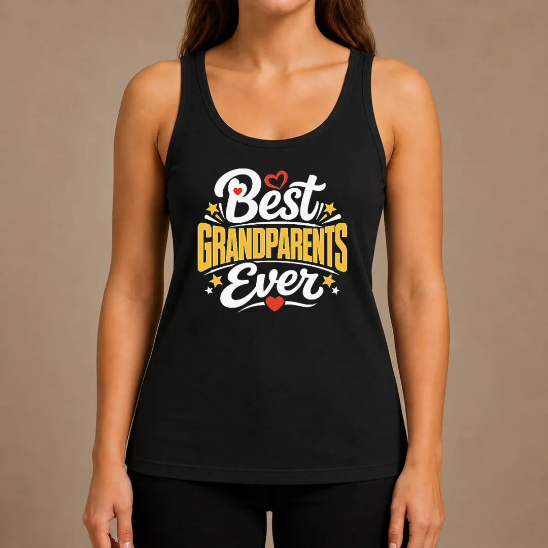 top-best-grandparents-ever-silhouette-tank-top Top Best Grandparents Ever Silhouette Tank Top