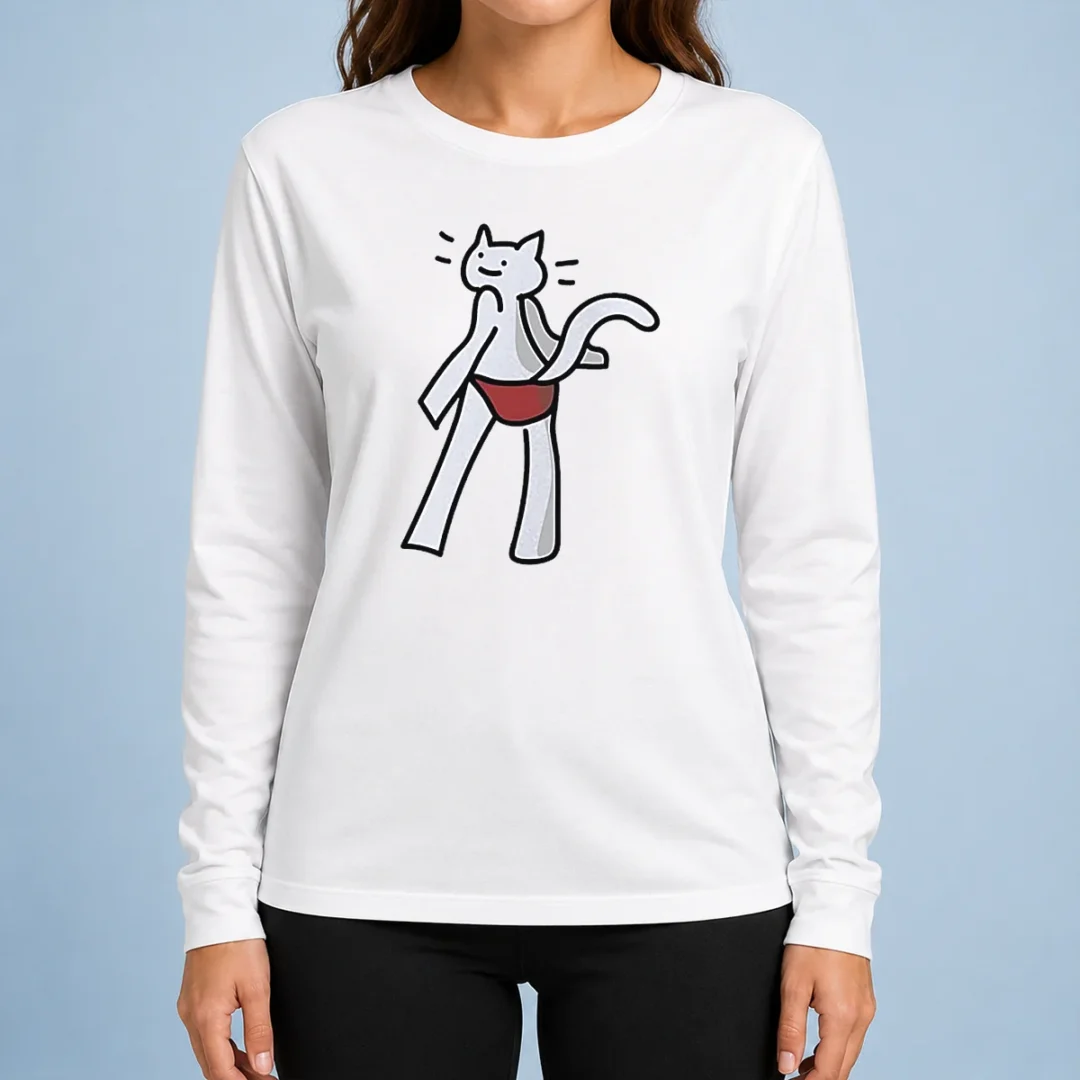 top-catvin-klein-parody-cat-drawing-long-sleeve-shirt-1 Top Catvin Klein Parody Cat Drawing Long Sleeve Shirt featuring a playful cat graphic on a comfortable long sleeve garment