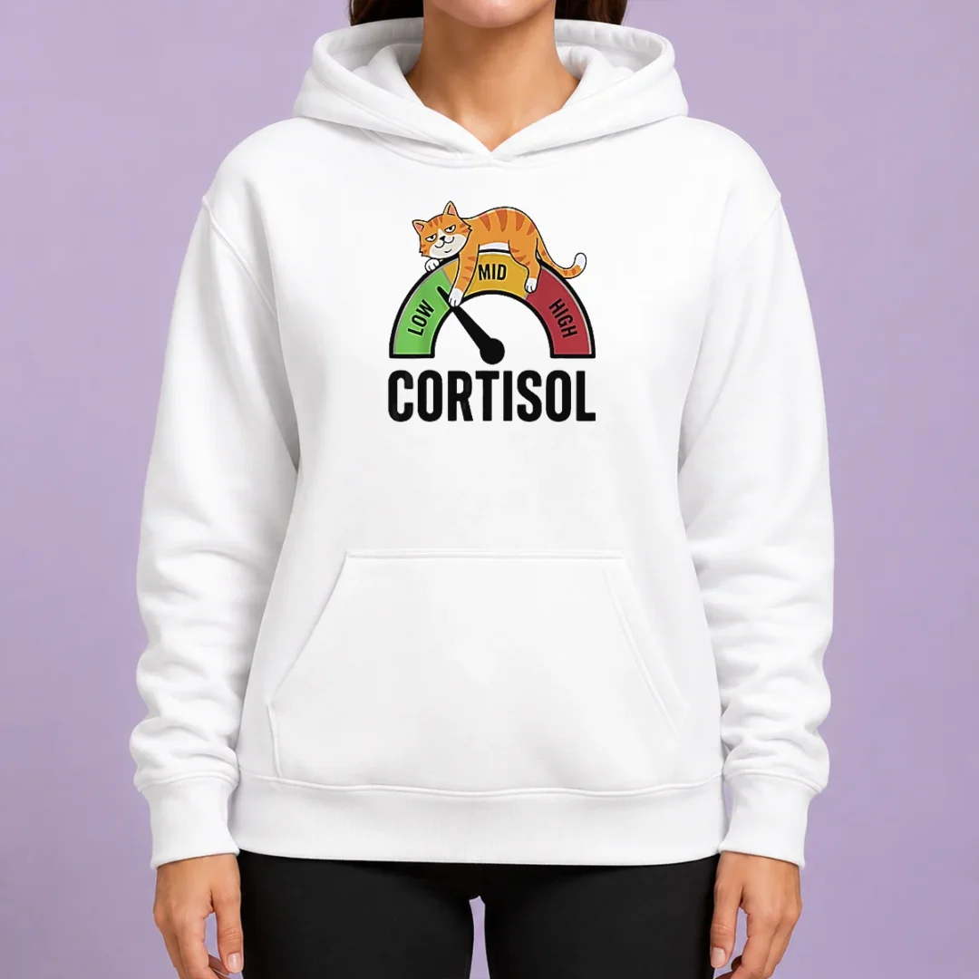 top-cortisol-cat-lying-on-low-mid-high-gauge-hoodie Top Cortisol Cat Lying On Low Mid High Gauge Hoodie