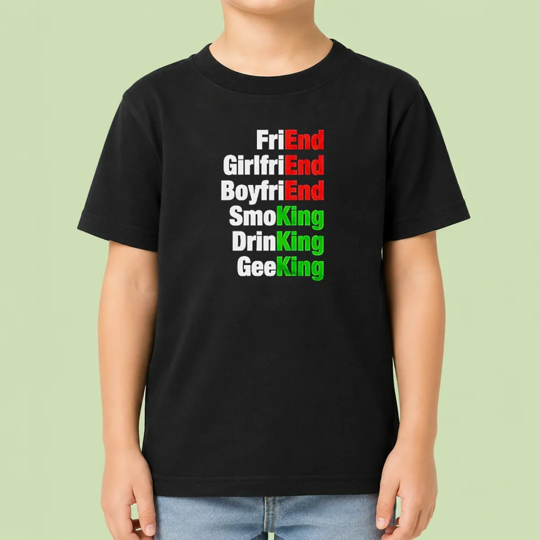 top-friend-girlfriend-boyfriend-smoking-drinking-geeking-wordplay-text-kids-t-shirt Top Friend Girlfriend Boyfriend Smoking Drinking Geeking Wordplay Text Kids T-Shirt