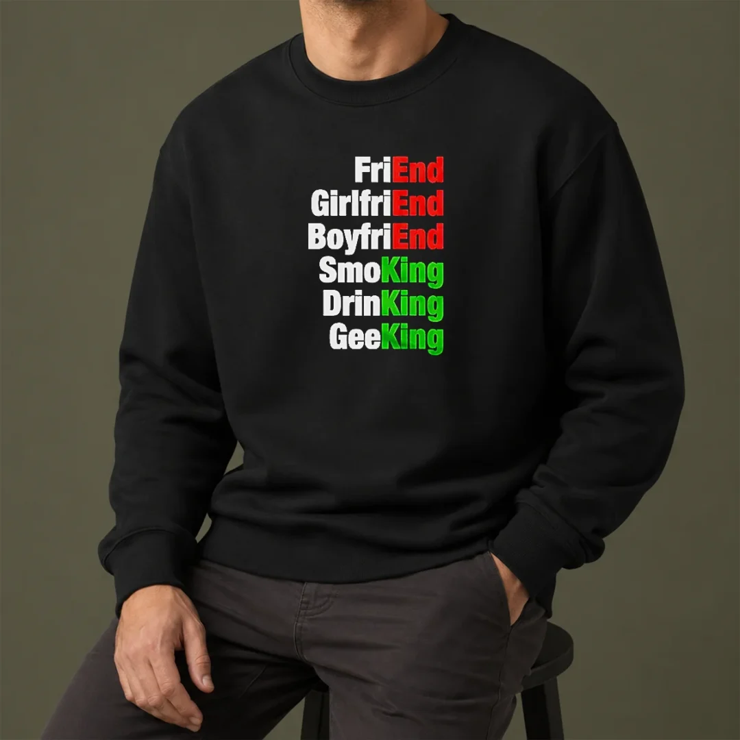 top-friend-girlfriend-boyfriend-smoking-drinking-geeking-wordplay-text-sweater Top Friend Girlfriend Boyfriend Smoking Drinking Geeking Wordplay Text Sweater