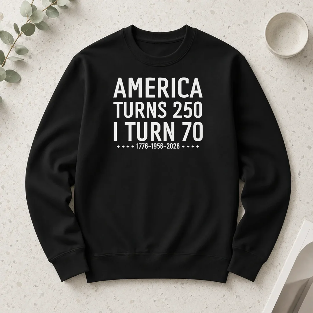 top-funny-america-turns-250-i-turn-70-1776-1956-2026-birthday-celebration-anniversary-long-sleeve-shirt Top Funny America Turns 250 I Turn 70 1776 1956 2026 Birthday Celebration Anniversary Long Sleeve Shirt