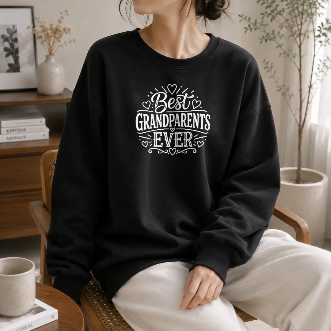 top-funny-best-grandparents-ever-line-art-sweater Top Funny Best Grandparents Ever Line Art Sweater