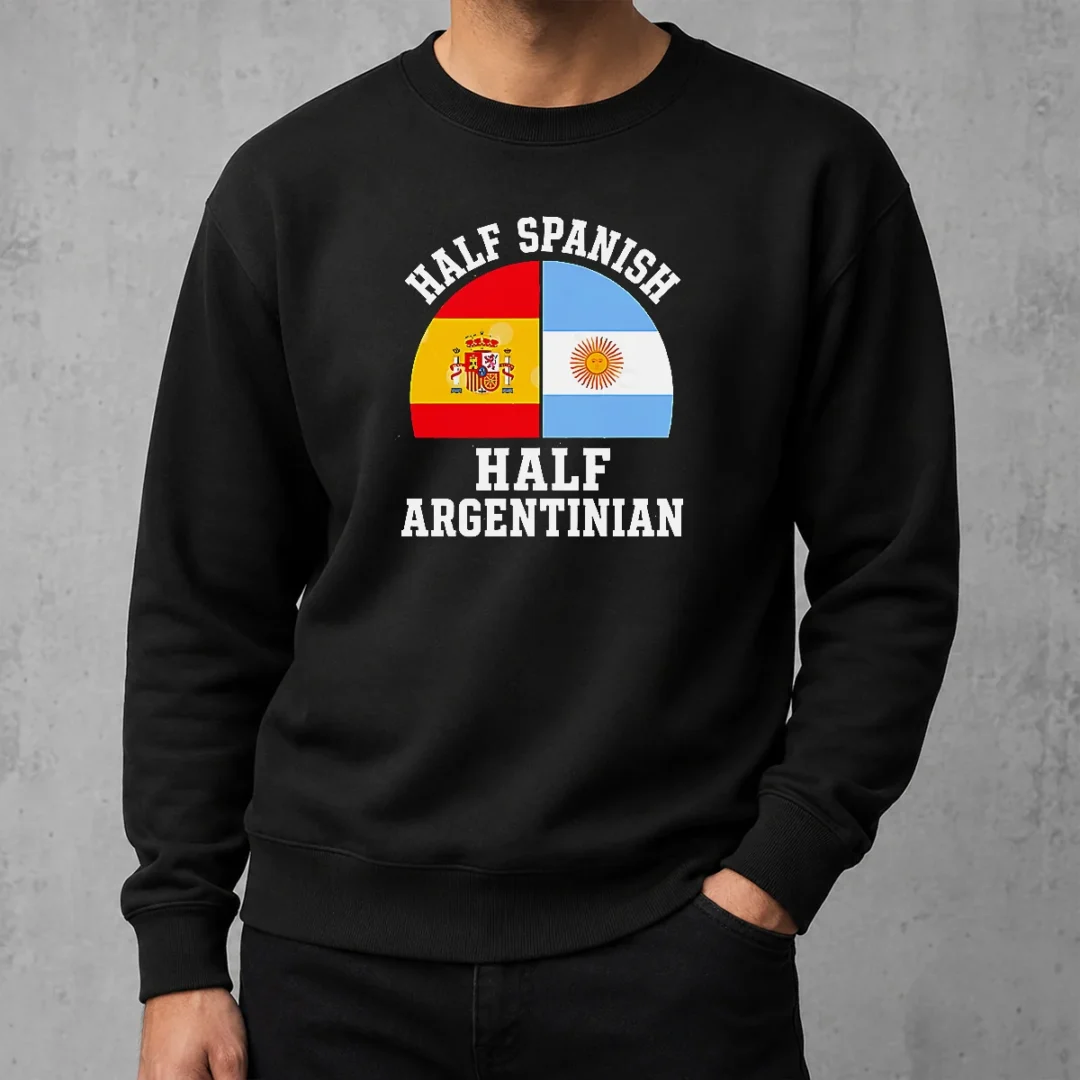 top-funny-half-spanish-half-argentinian-flags-sweater Top Funny Half Spanish Half Argentinian Flags Sweater