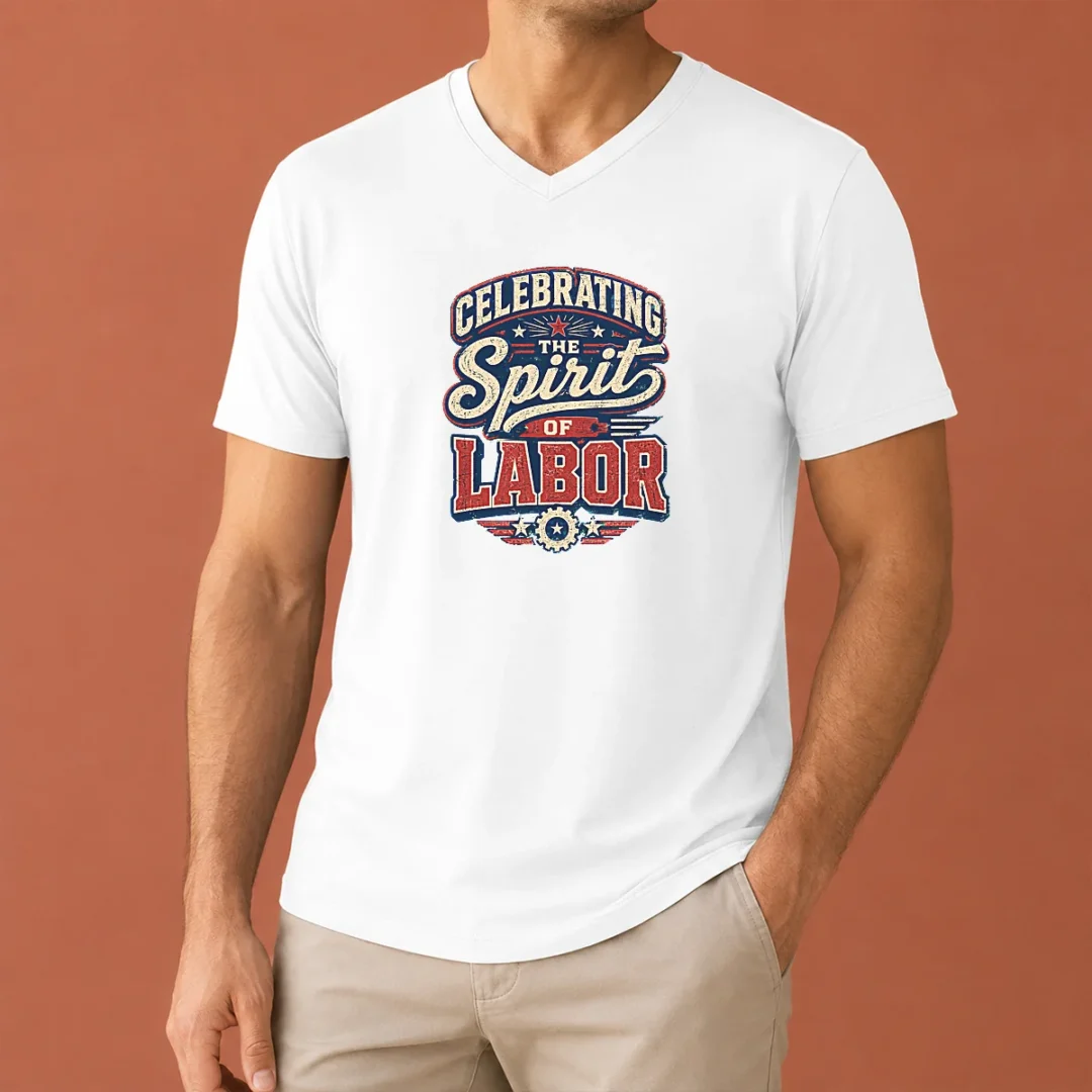 top-funny-labour-day-vintage-celebrating-the-spirit-of-labor-v-neck-shirt Top Funny Labour Day Vintage Celebrating The Spirit Of Labor V-Neck Shirt