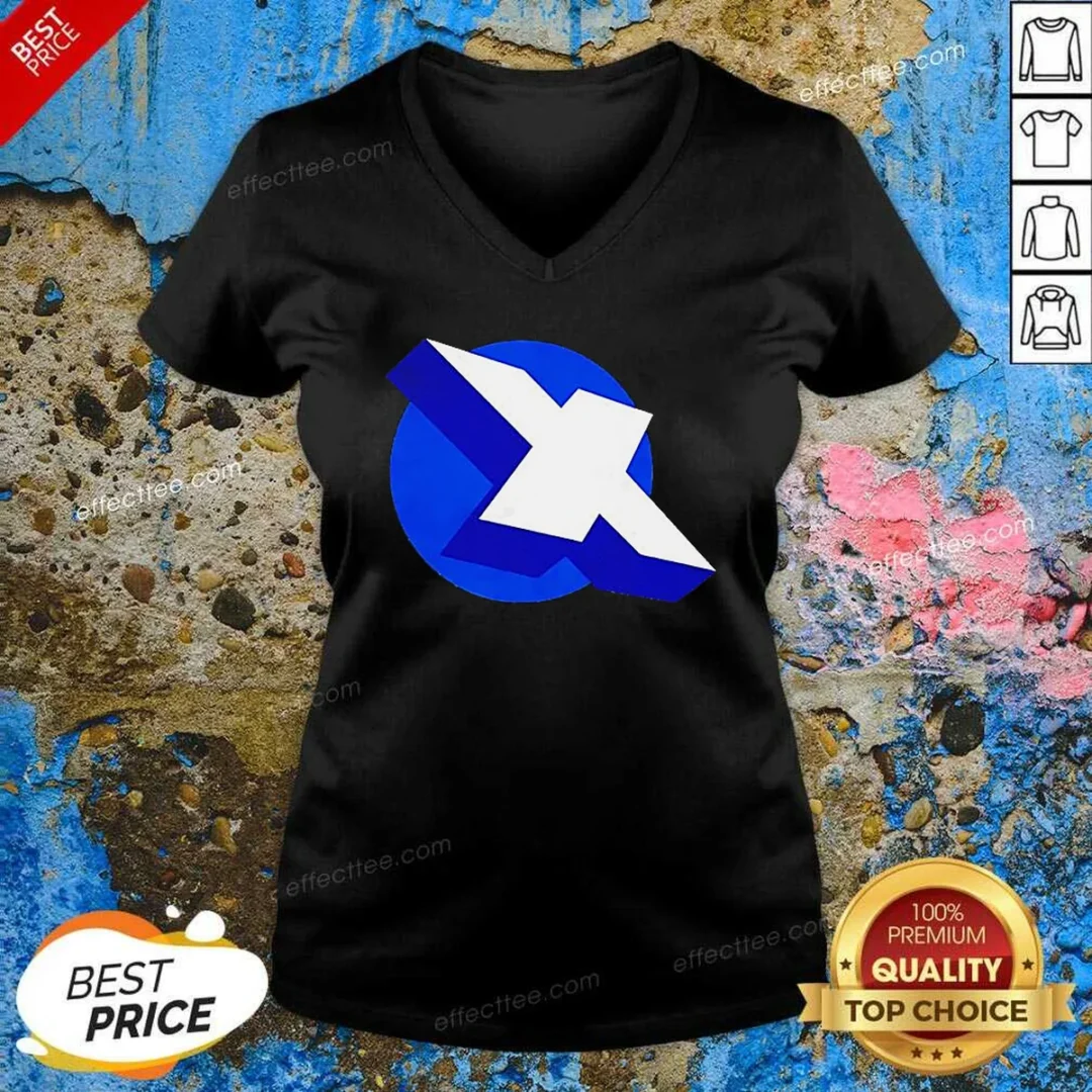 top-funny-x-logo-on-blue-circle-symbol-logo-v-neck-shirt-v-neck-optimized Top Funny X Logo On Blue Circle Symbol Logo V-Neck Shirt