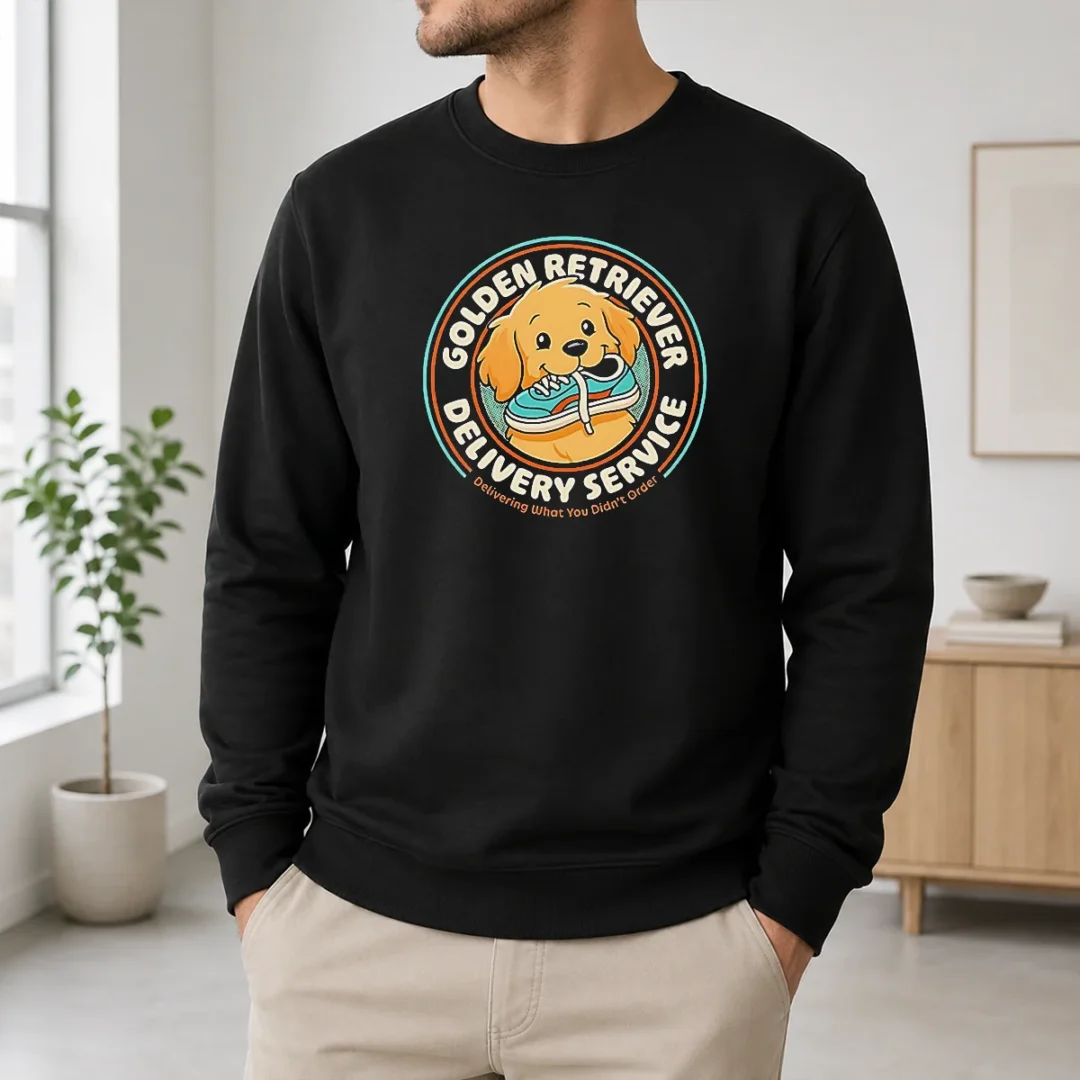 Top Golden Retriever Delivery Service Sweater Top Golden Retriever Delivery Service Sweater