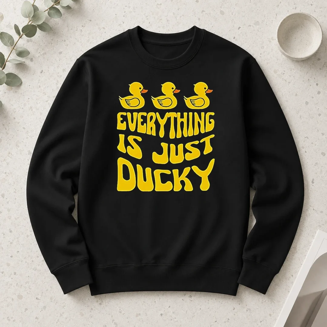 top-good-everything-is-just-ducky-long-sleeve-shirt Top Good Everything Is Just Ducky Long Sleeve Shirt