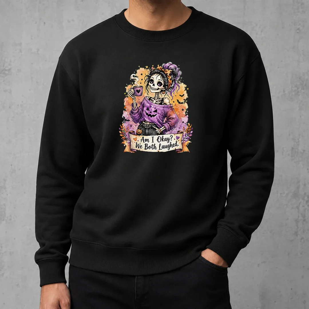 top-halloween-skeleton-girl-coffee-quote-watercolor-sweater Top Halloween Skeleton Girl Coffee Quote Watercolor Sweater