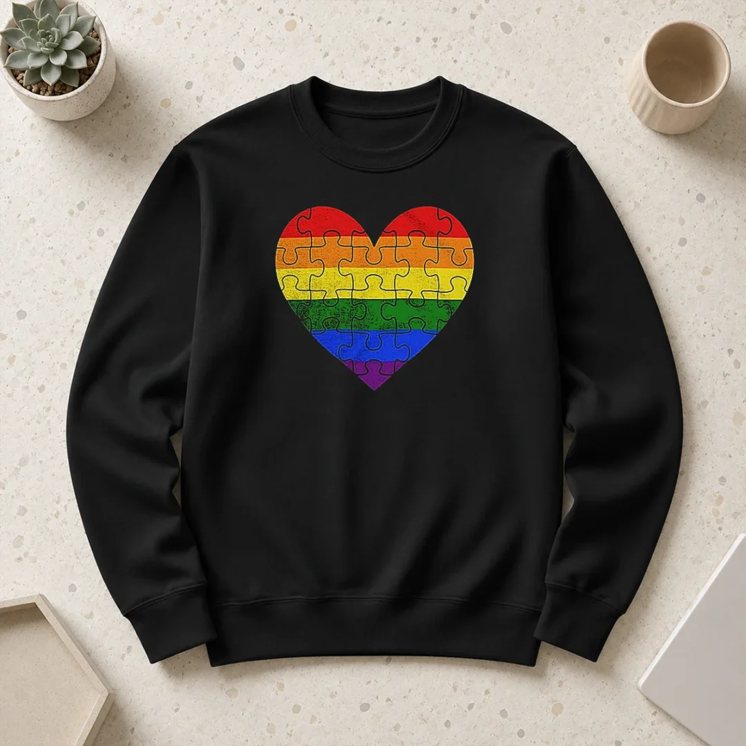 top-homosexual-love-rainbow-heart-puzzle-sweater Top Homosexual Love Rainbow Heart Puzzle Sweater