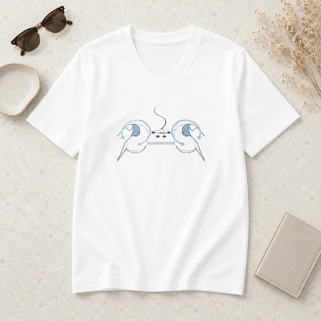 top-hot-bitch-control-gaming-controller-joystick-rotation-gamer-v-neck-shirt Top Hot Bitch Control Gaming Controller Joystick Rotation Gamer V-Neck Shirt