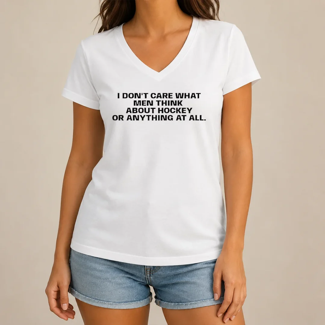 top-hot-i-do-not-care-what-men-think-about-hockey-or-anything-at-all-hockey-fan-v-neck-shirt Top Hot I Do Not Care What Men Think About Hockey Or Anything At All Hockey Fan V-Neck Shirt