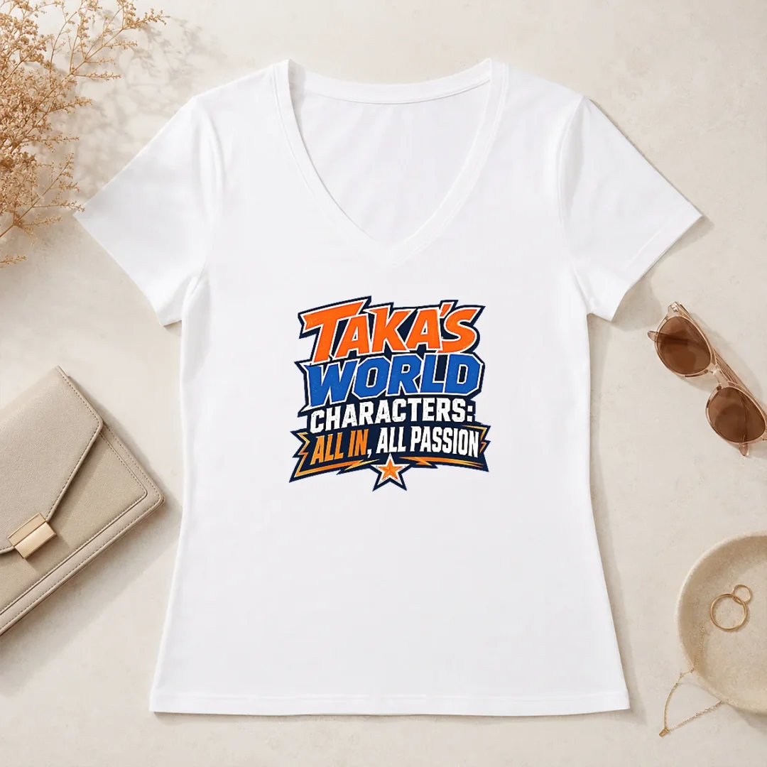 Top Hot Takas World Characters Anime Art Passion V Neck Shirt Top Hot Takas World Characters Anime Art Passion V Neck Shirt featuring vibrant anime artwork on a comfortable V neck garment
